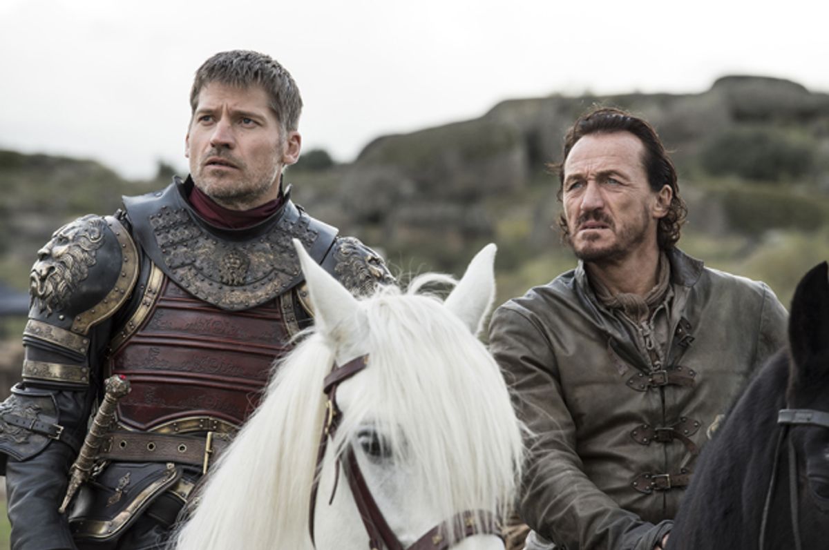 Nikolaj Coster-Waldau and Jerome Flynn in "Game of Thrones" (HBO/Macall B. Polay)