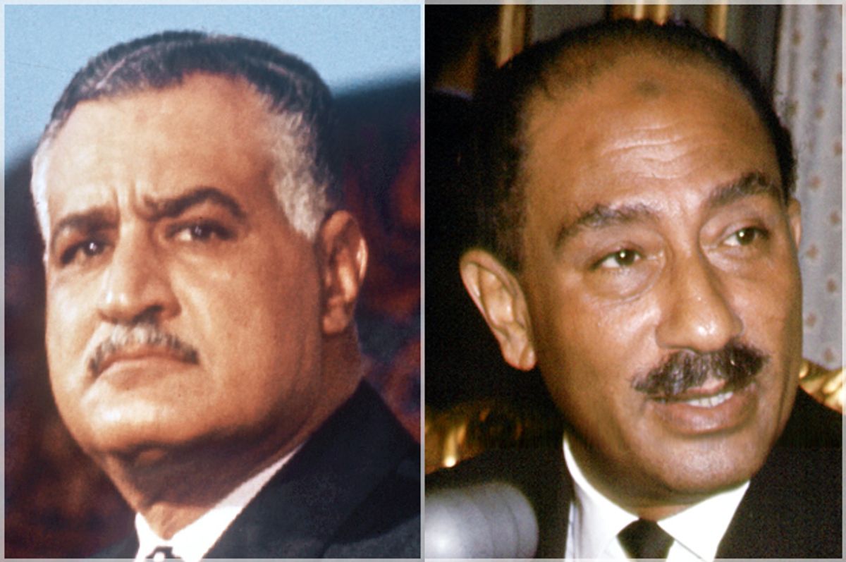 Gamal Abdel Nasser; Anwar el-Sadat   (Getty)