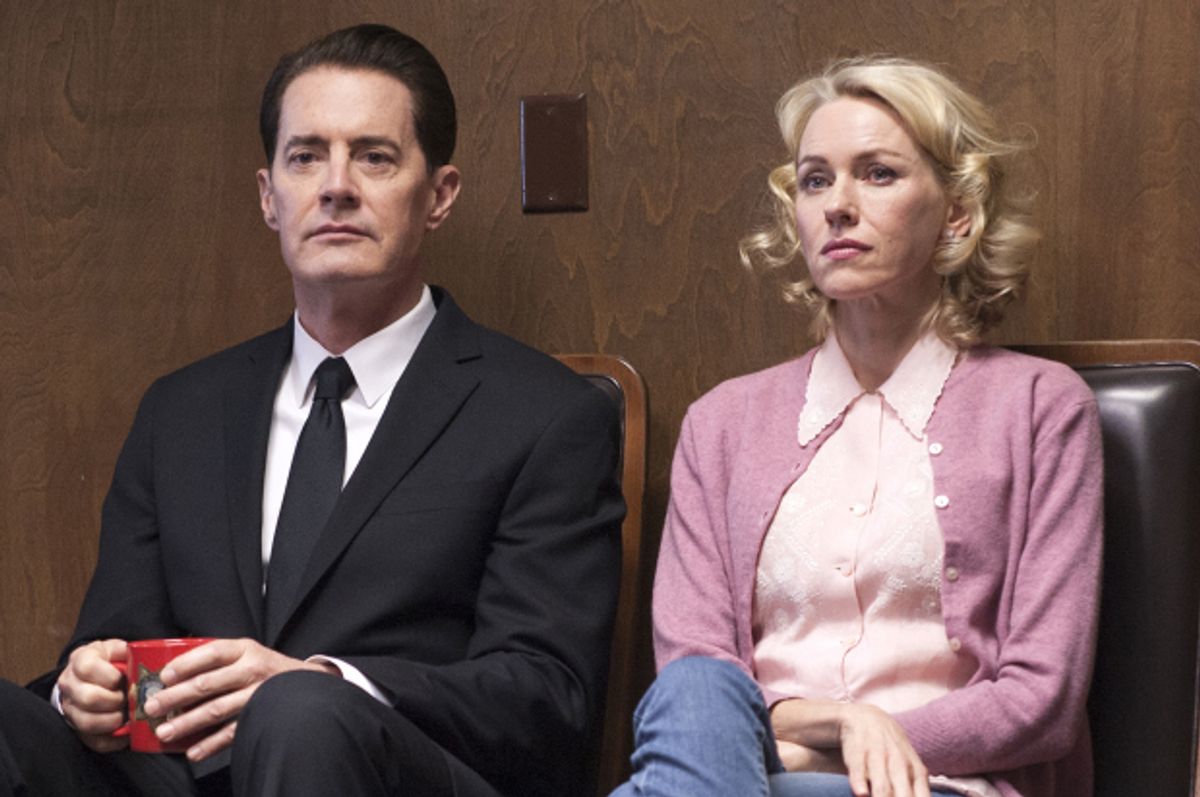 Kyle MacLachlan and Naomi Watts in "Twin Peaks" (Showtime/Suzanne Tenner)