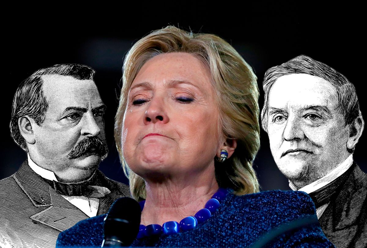 Grover Cleveland; Hillary Clinton; Samuel Tilden   (Getty/Justin Sullivan/pictore/benoitb)