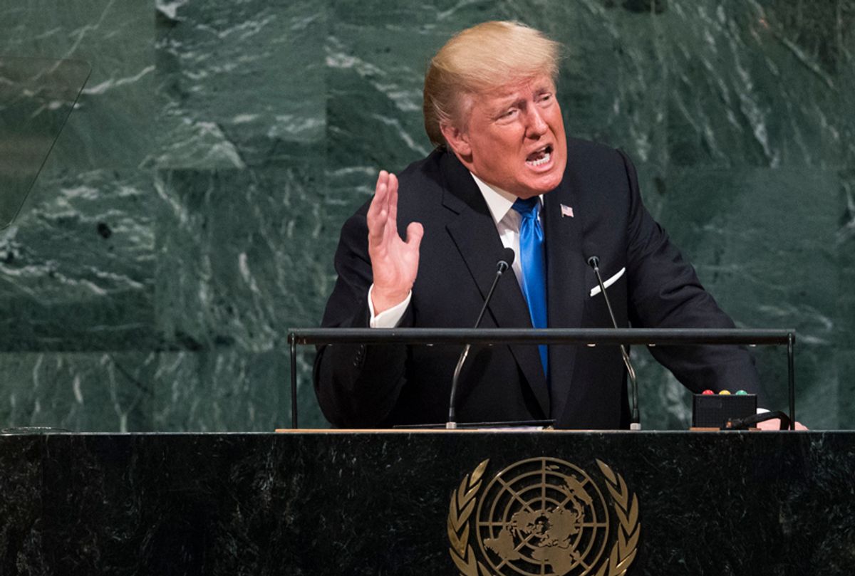 Donald Trump addresses the United Nations General Assembly (Getty/Drew Angerer)