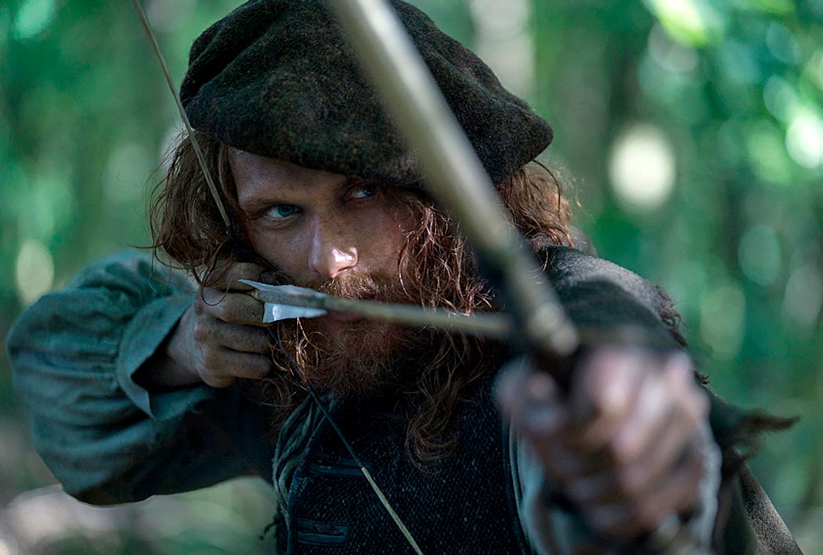 Sam Heughan as Jamie Fraser in "Outlander" (Starz/Aimee Spinks)