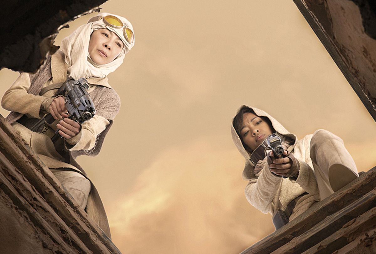 Michelle Yeoh and  Sonequa Martin-Green in "Star Trek: Discovery" (CBS/Dalia Naber)