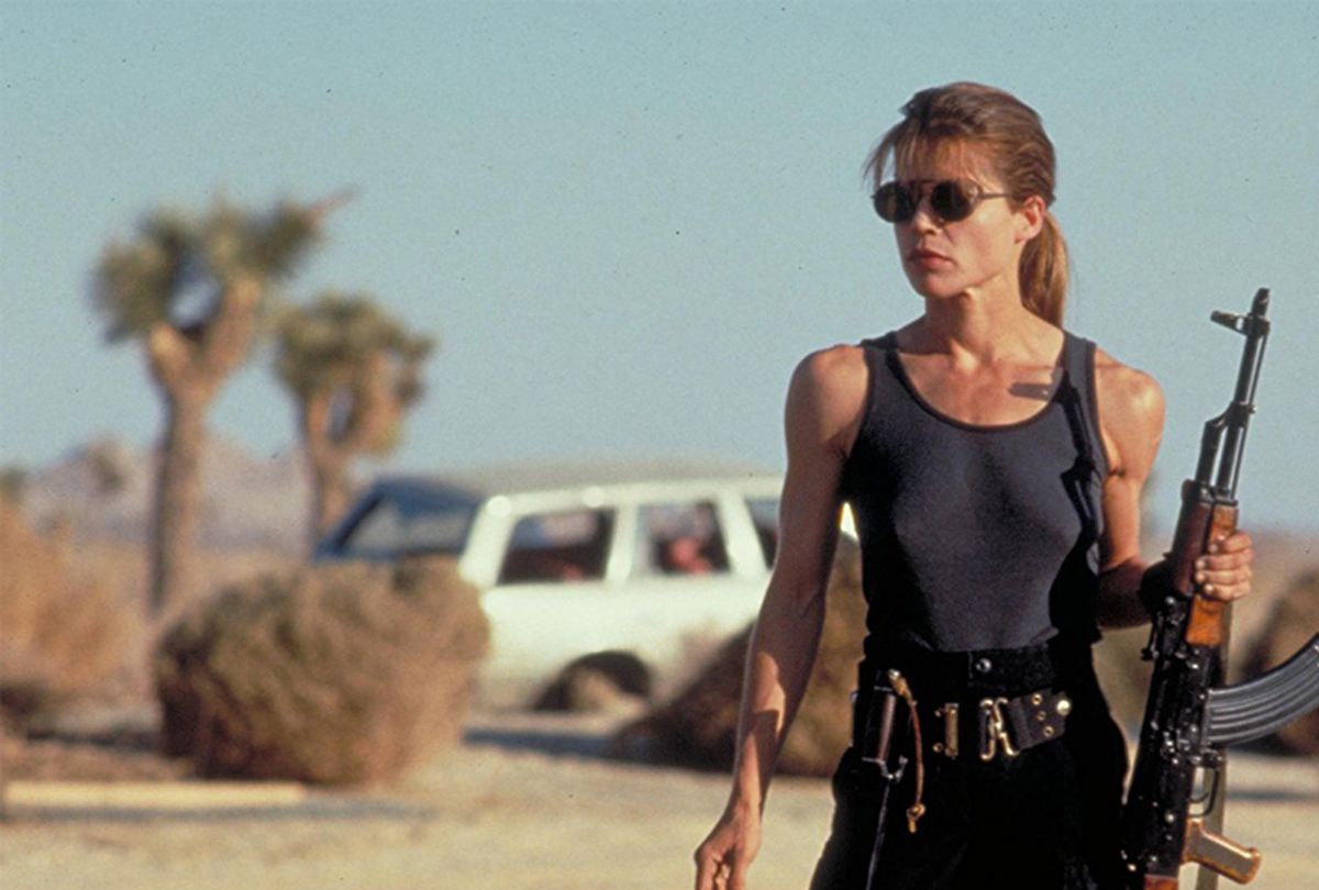 Linda Hamilton in "Terminator 2: Judgment Day" (TriStar Pictures)
