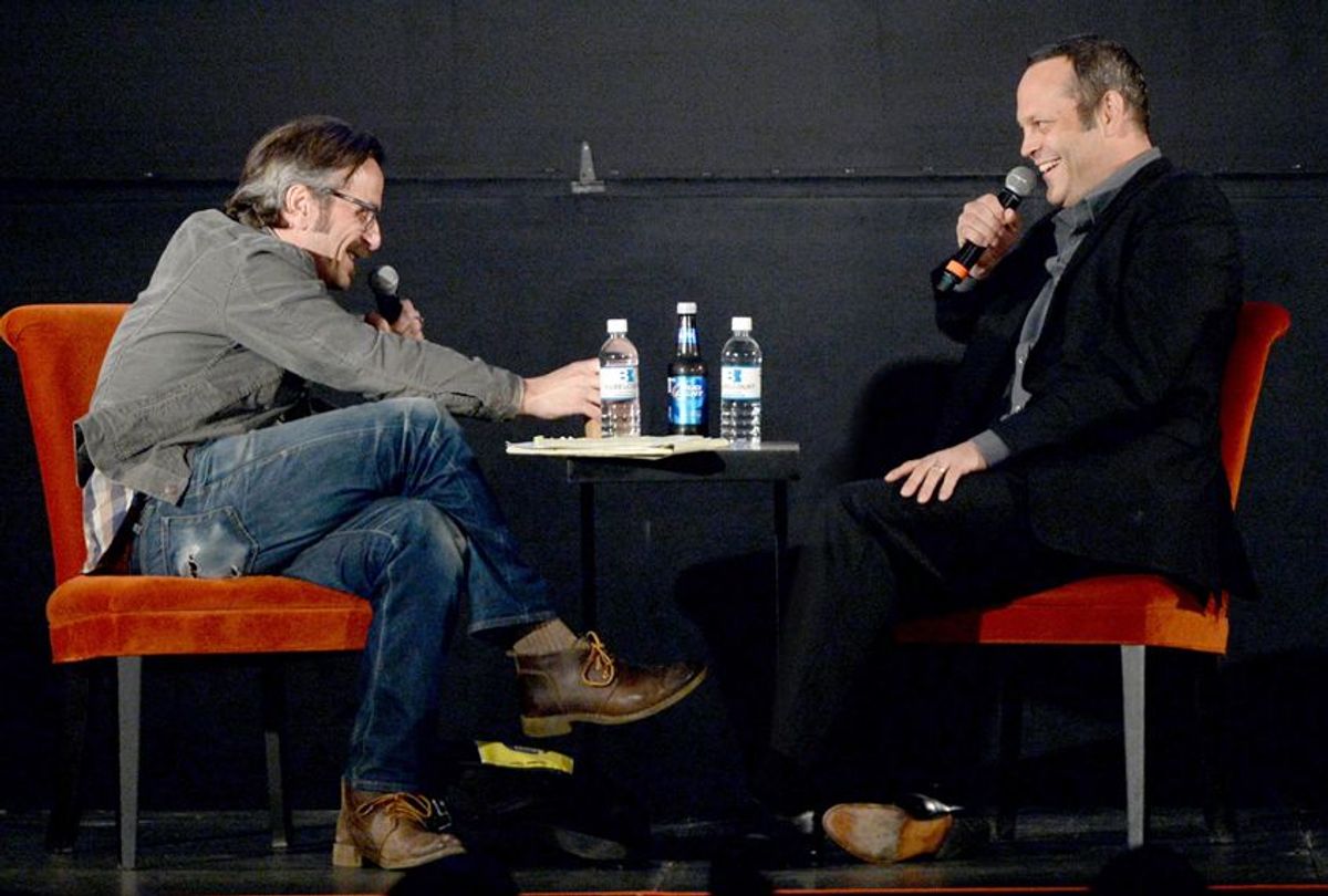 Marc Maron: WTF Podcast With Vince Vaughn at the Belcourt Theatre on May 15, 2014 in Nashville, Tennessee. (Getty/Rick Diamond)