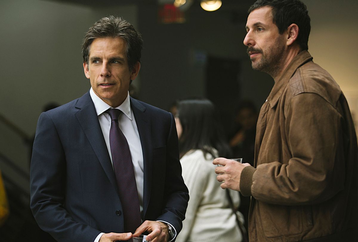 Ben Stiller and Adam Sandler in "The Meyerowitz Stories (New and Selected)" (Netflix/Atsushi Nishijima)