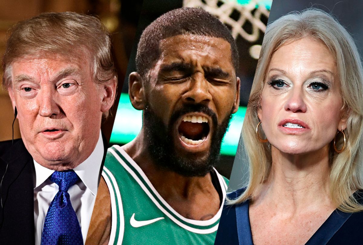 Donald Trump; Kyrie Irving; Kellyanne Conway (Getty Images)