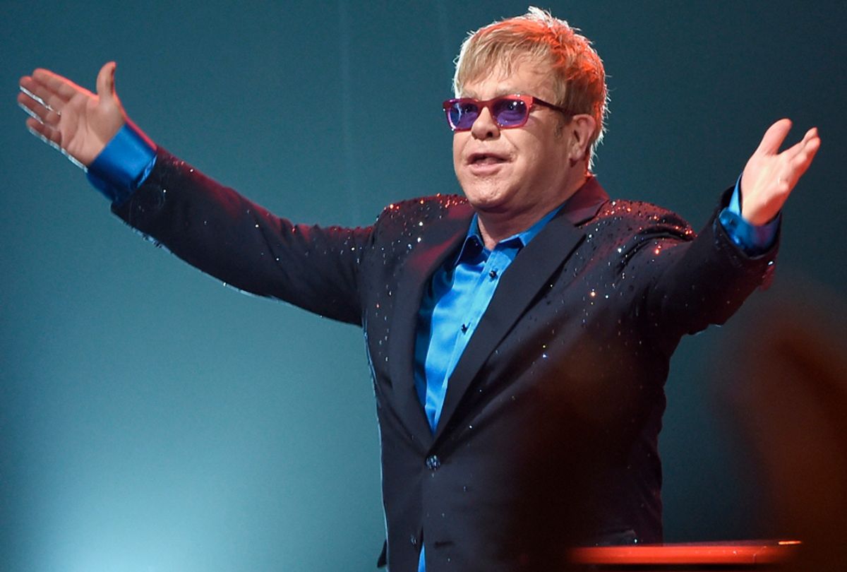 LOS ANGELES, CA - JANUARY 13:  Elton John performed songs from his new album Wonderful Crazy Night out February 5, as well as classic hits, on January 13th at the Wiltern in Los Angeles.  (Photo by Larry Busacca/Getty Images for Island Records) (Getty/Larry Busacca)