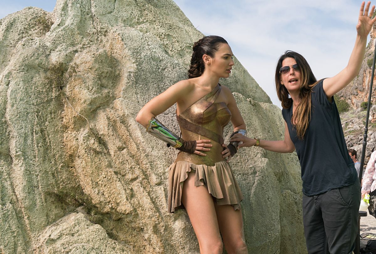 Gal Gadot and Patty Jenkins on the set of "Wonder Woman" (Warner Bros. Pictures/Clay Enos)