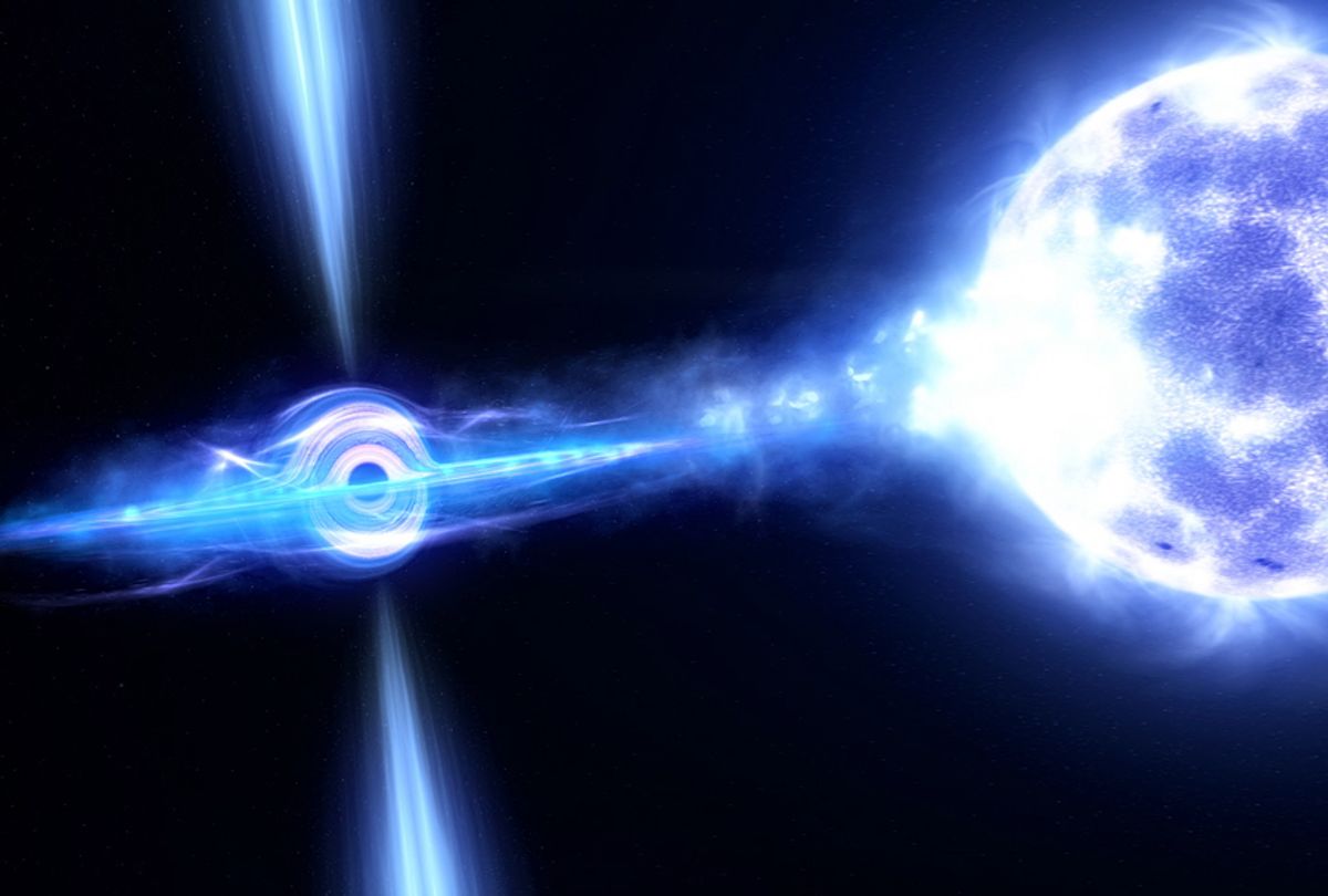 A still from NOVA's "Black Hole Apocalypse" (PBS)