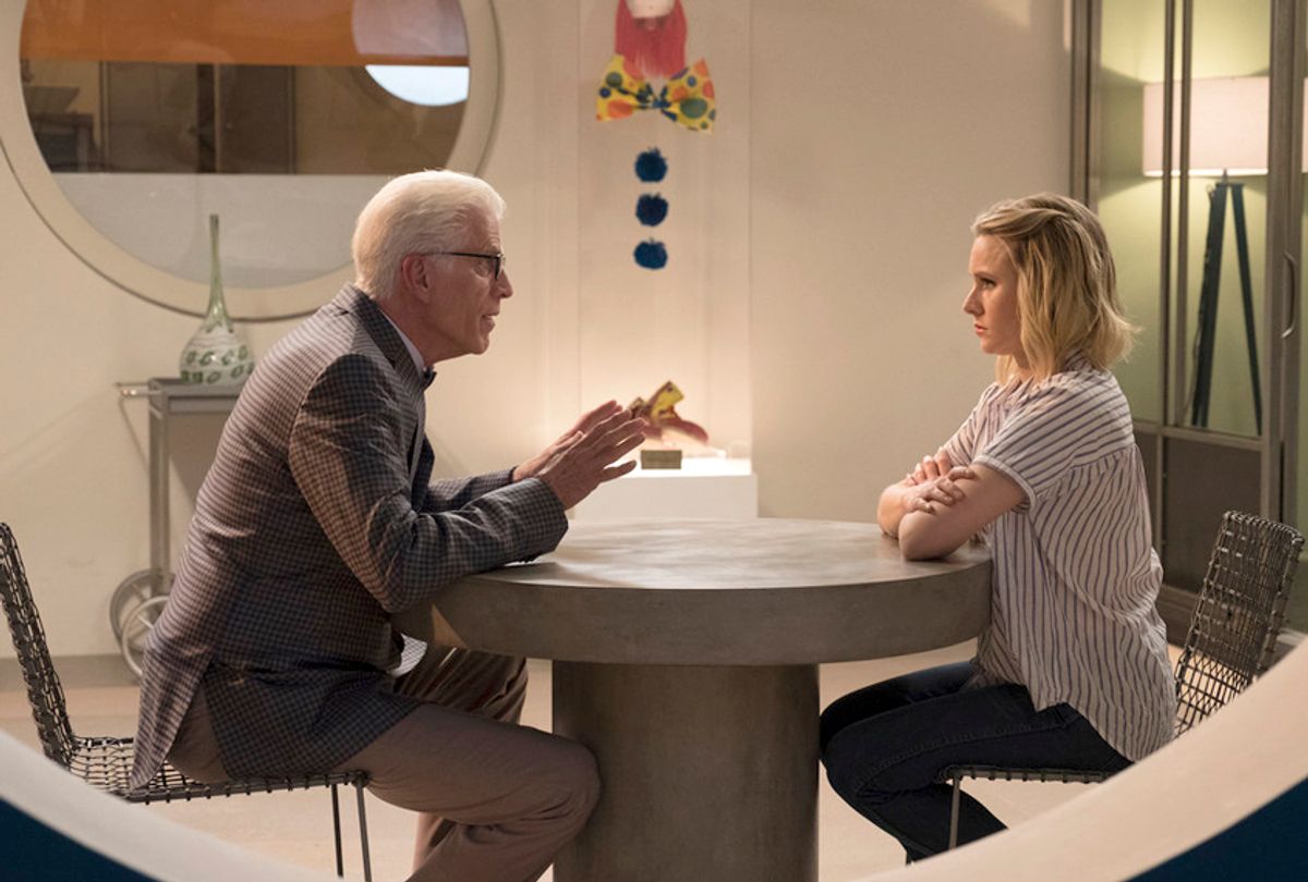 Ted Danson and Kristen in "The Good Place" (NBC)
