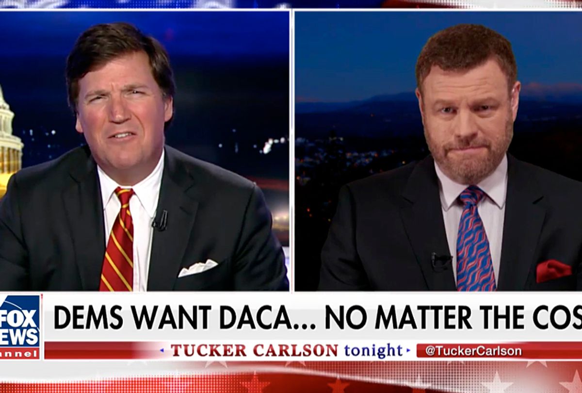 Tucker Carlson and Mark Steyn on "Tucker Carlson Tonight" (Fox News)