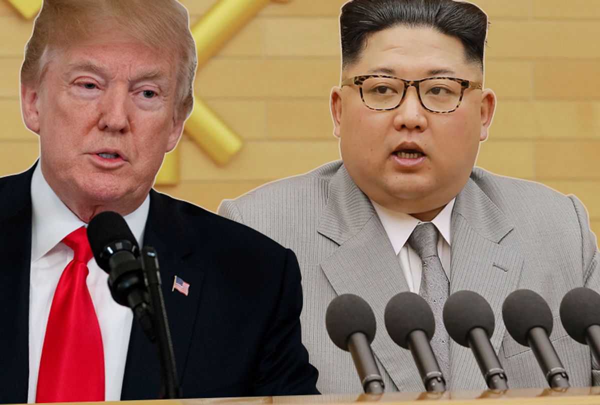 Donald Trump; Kim Jong-Un (AP/Evan Vucci/Getty/KCNA)