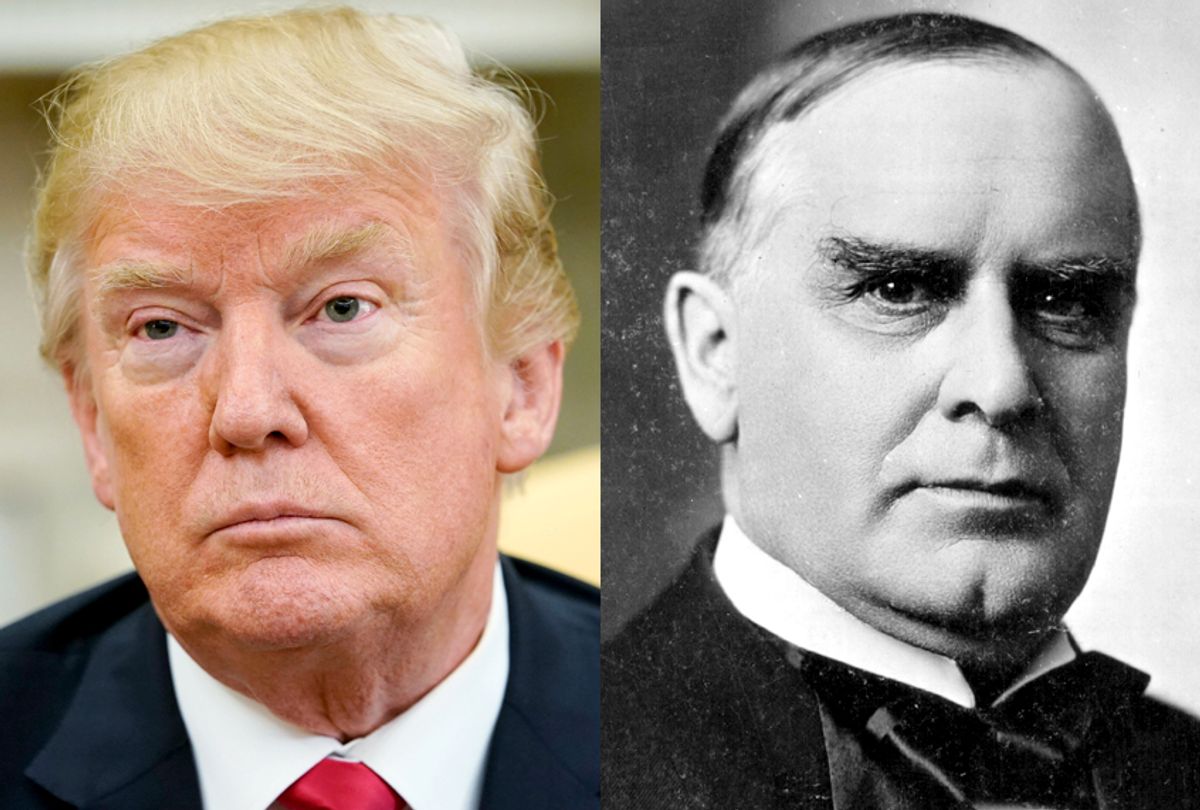 Donald Trump; William McKinley (Getty/Mandel Ngan/National Archive/Newsmakers)