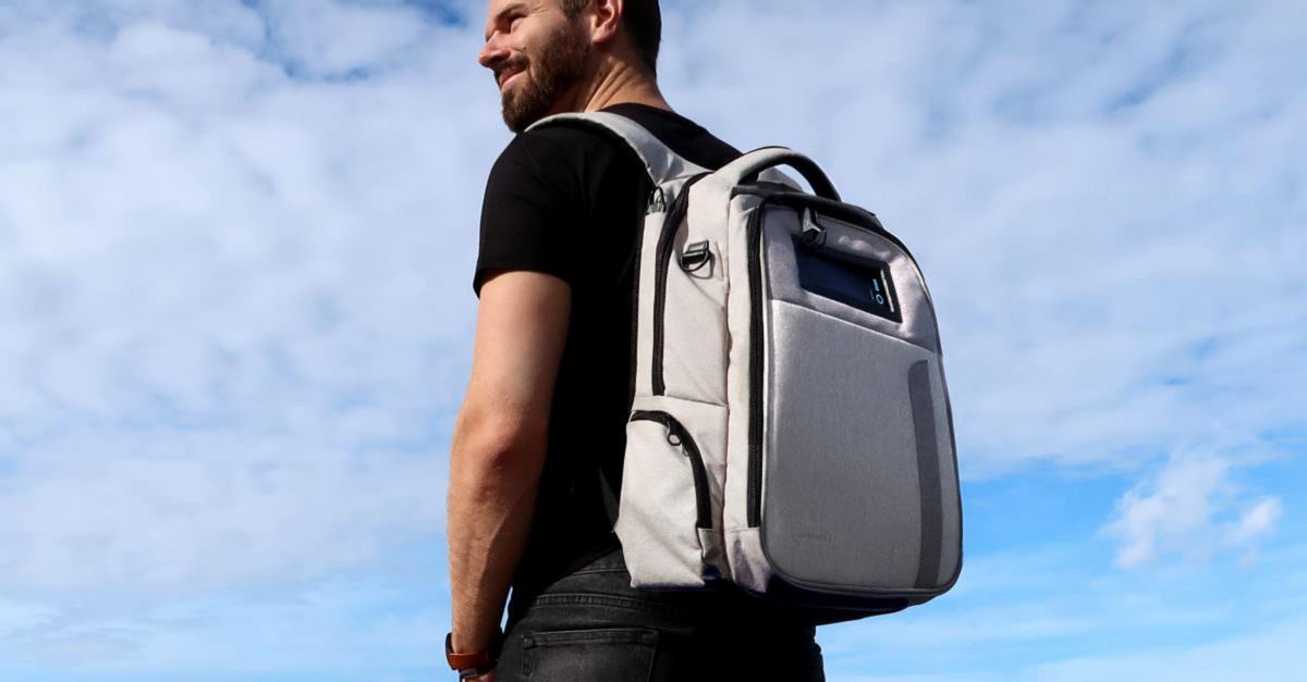 This solar powered backpack is loaded with features Salon