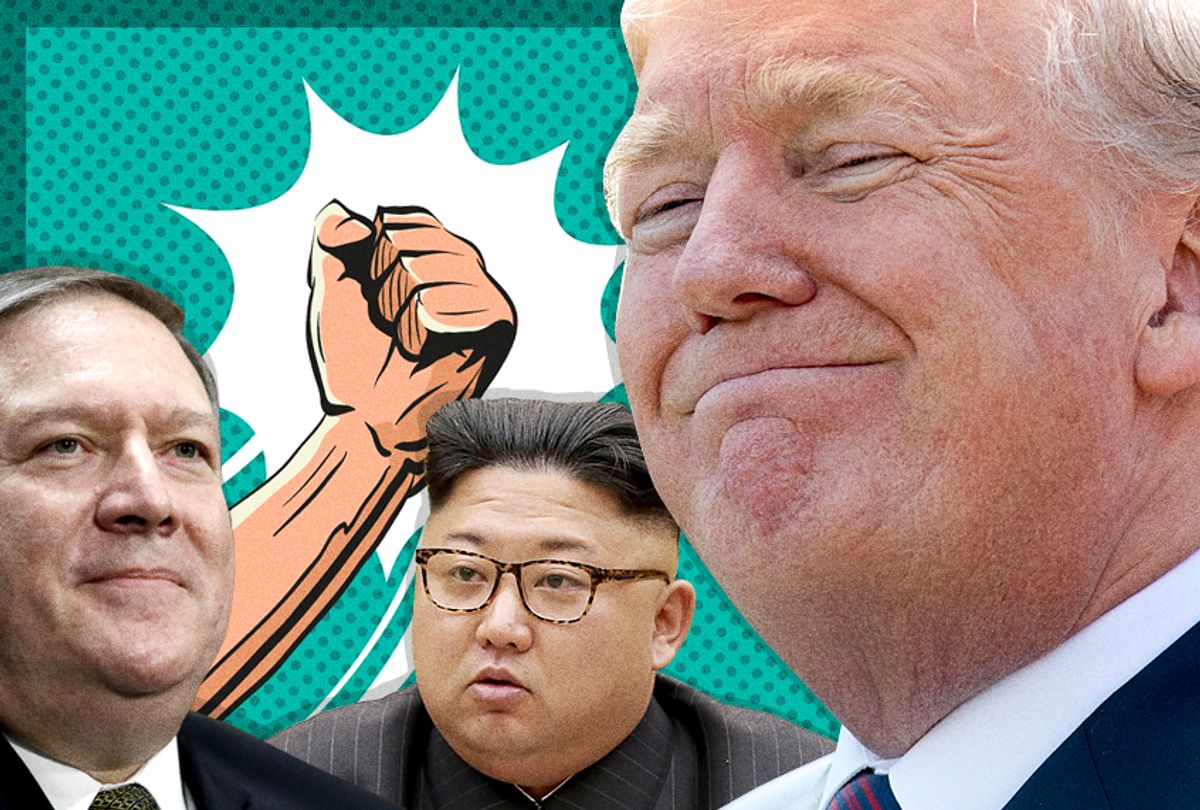Mike Pompeo; Kim Jong-un; Donald Trump (Getty/AP/Salon)