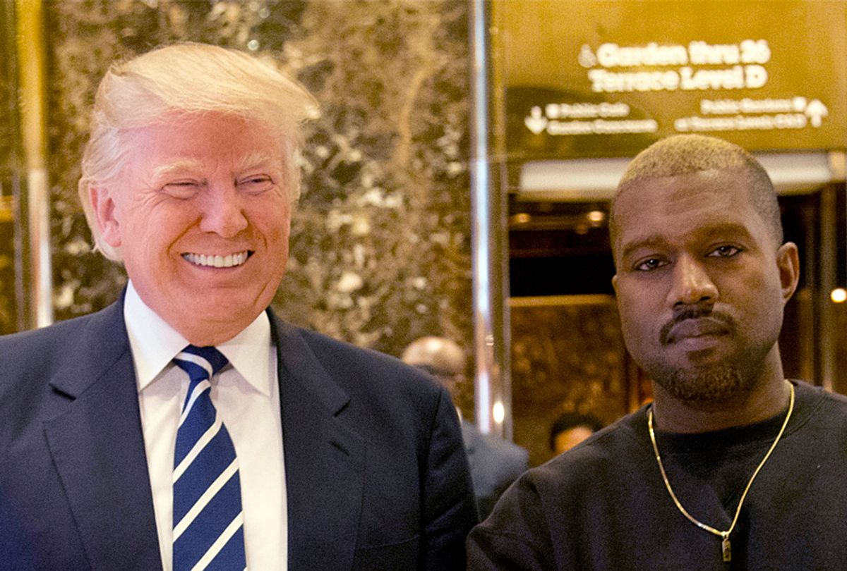 Donald Trump and Kanye West (AP/Seth Wenig)