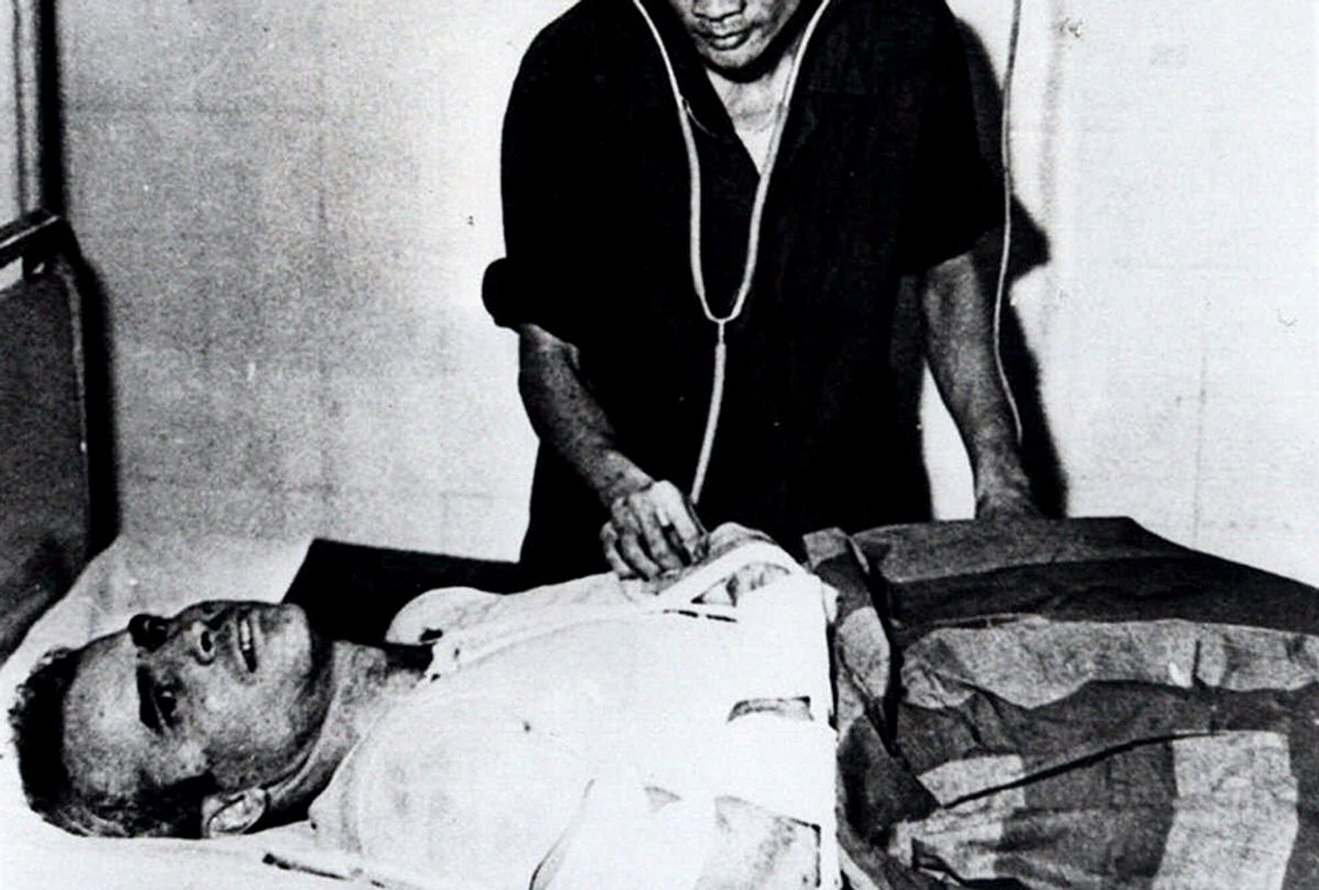 John McCain being examed in Hanoi, Vietnam hospital as a prisoner of war in the fall of 1967. (AP)