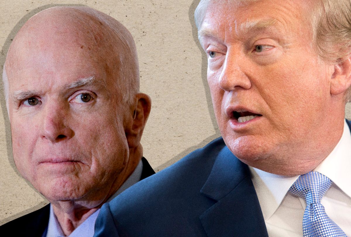John McCain; Donald Trump (AP/J. Scott Applewhite//Chris Kleponis)
