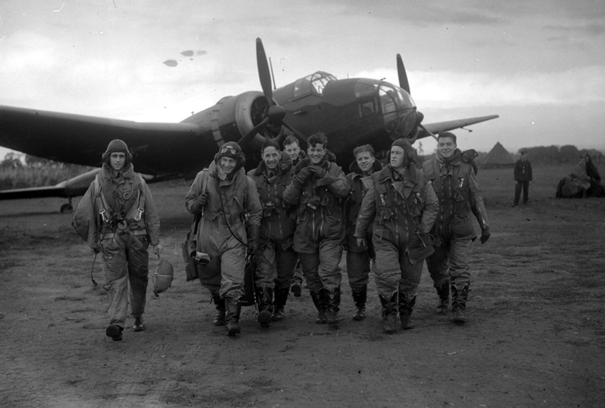An RAF bomber crew; October, 1940 (Getty Images)