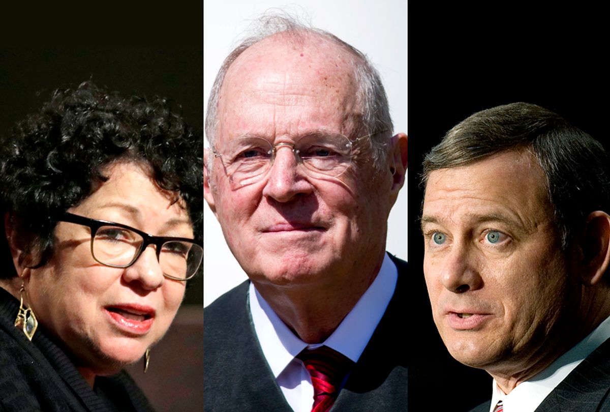 Sonia Sotomayor; Anthony Kennedy; John Roberts (Getty/AP)
