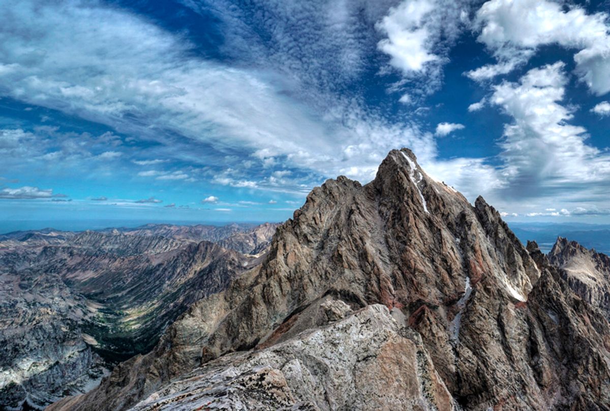 Looking toward the Grand Teton from the summit of the Middle Teton (Getty Images)