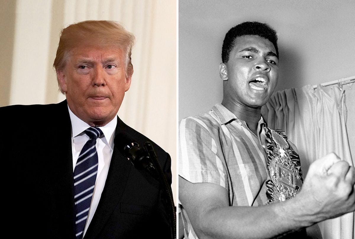 Donald Trump; Muhammad Ali (Getty/Alex Wong/AP Photo)