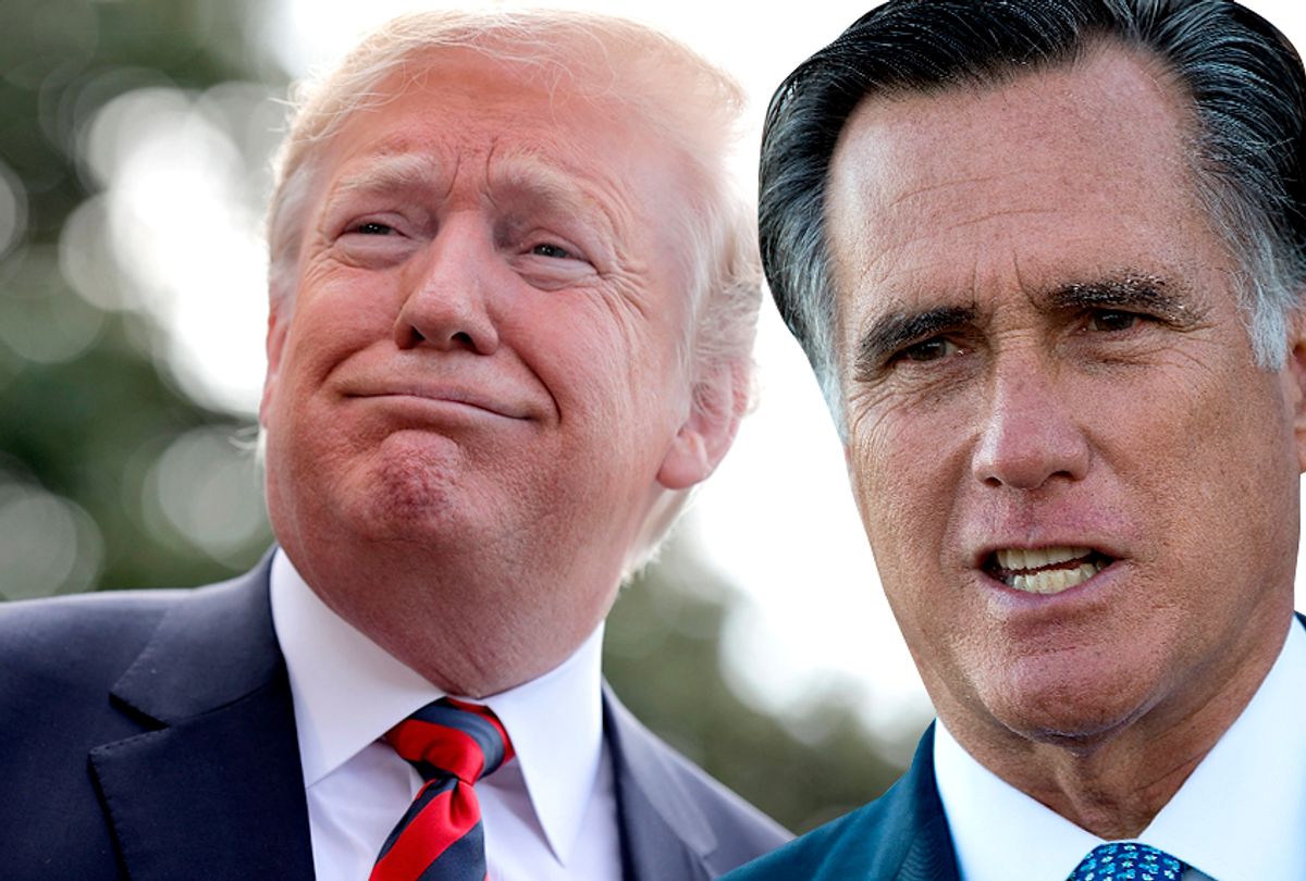 Donald Trump; Mitt Romney (Getty/Chip Somodevilla/Drew Angerer)