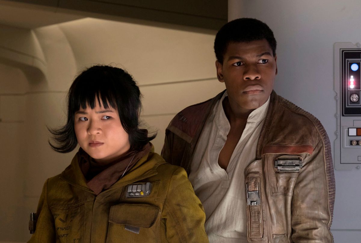 Kelly Marie Tran and John Boyega in "Star Wars: The Last Jedi" (LucasFilms)