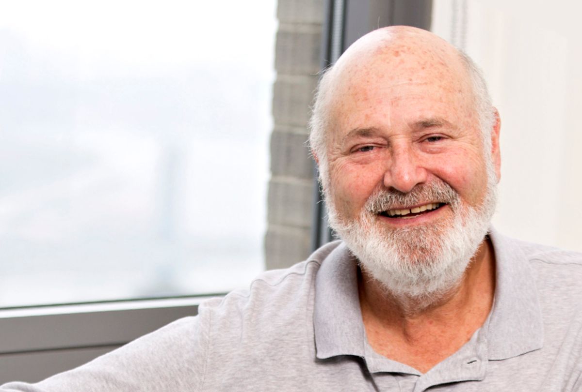In this May 2, 2016 photo, writer-director Rob Reiner poses for a portrait in New York. Reiner has always had an affinity for the father-son story and has explored the theme and his own life in films like "Stand By Me" and "A Few Good Men," but none have come so close as "Being Charlie," loosely based on his son Nick Reiner's struggles with drugs. (Photo by Brian Ach/Invision/AP) (AP/Brian Ach)