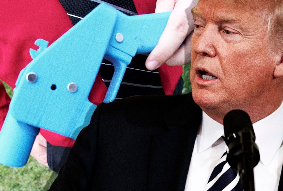 3D Printed Gun; Donald Trump (AP/Getty/Salon)