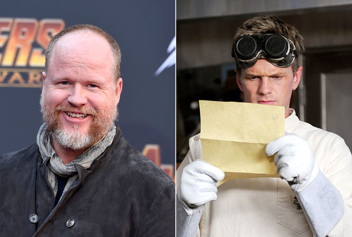 Joss Whedon; Neil Patrick Harris as Billy/Dr. Horrible in "Dr. Horrible's Sing-Along Blog" (AP/Jordan Strauss/Mutant Enemy Productions)