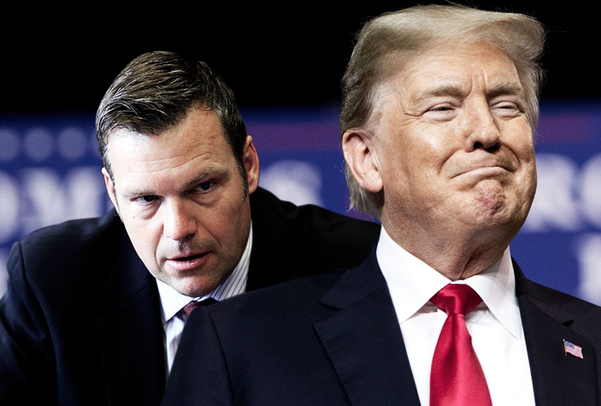 Kris Kobach; Donald Trump (AP/Getty/Salon)