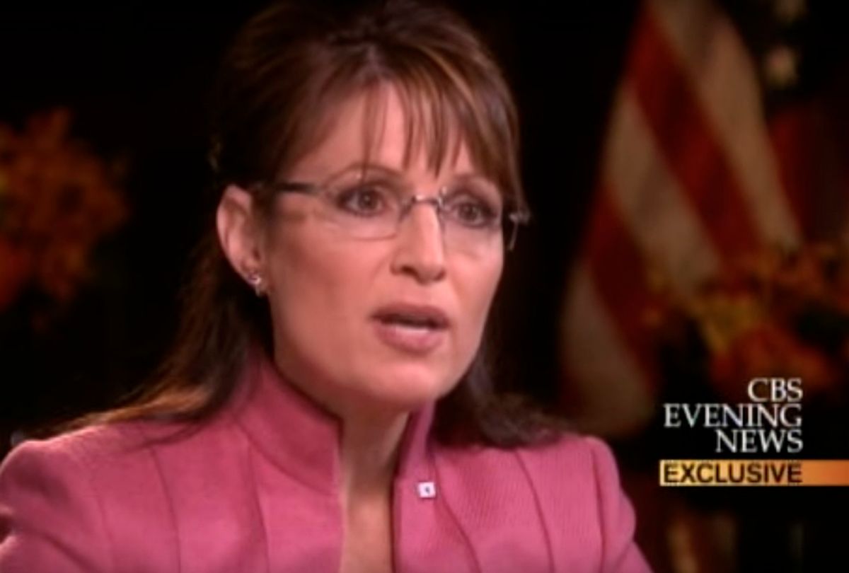 Sarah Palin being interviewed by Katie Couric (CBS)