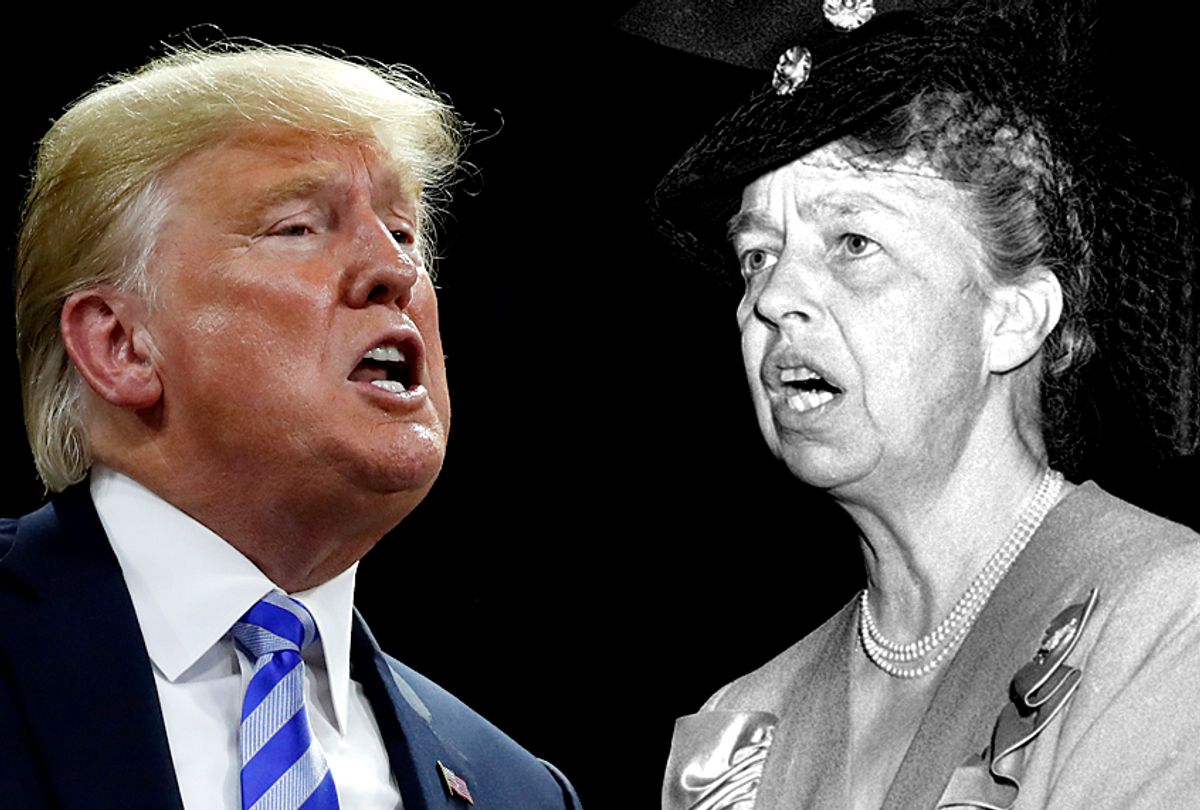 Donald Trump; Eleanor Roosevelt (AP/Salon)