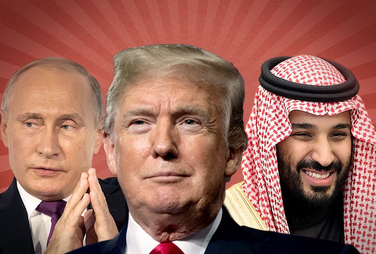 Vladimir Putin; Donald Trump; Mohammed bin Salman (AP/Getty/Salon)