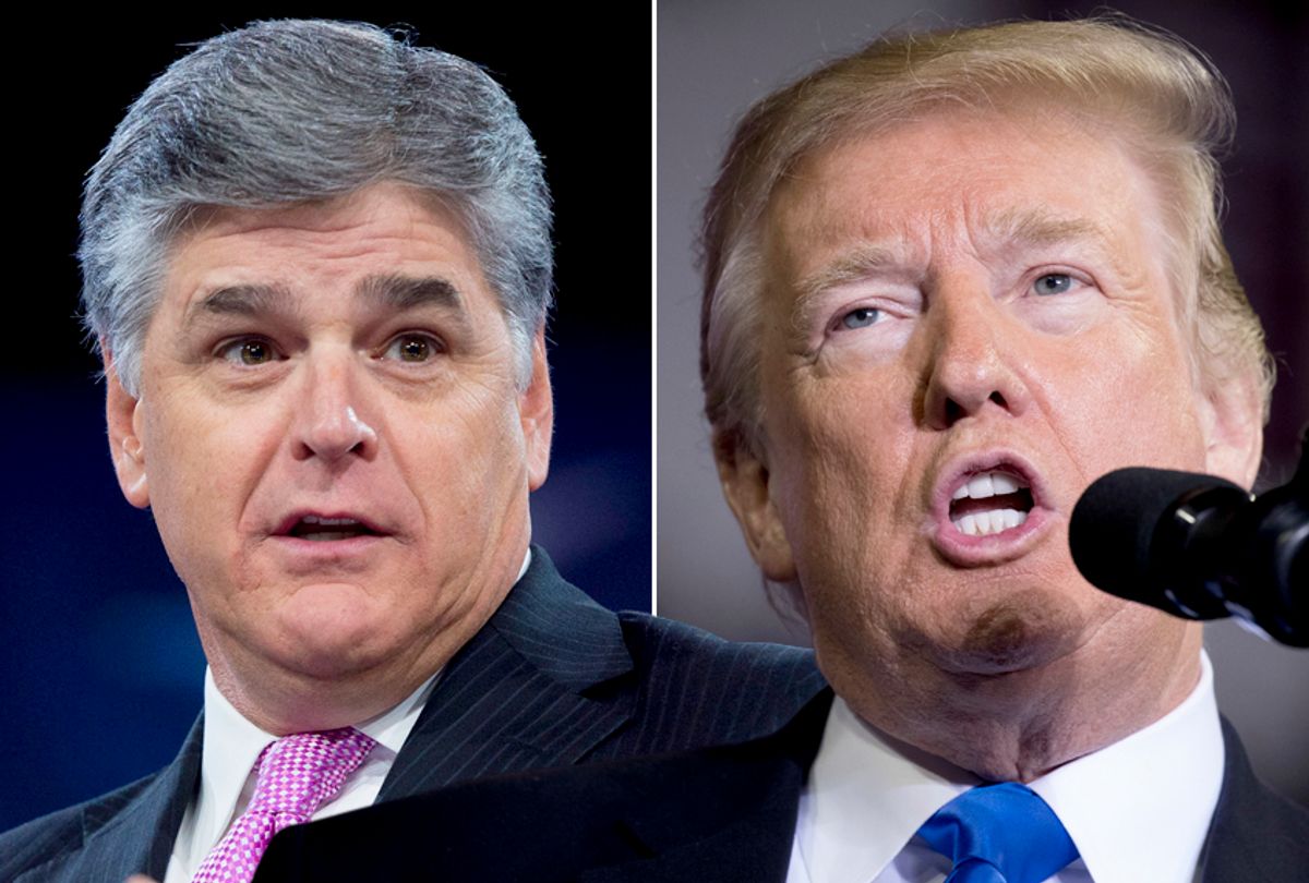 Sean Hannity; Donald Trump (Getty/Saul Loeb/AP/Andrew Harnik)
