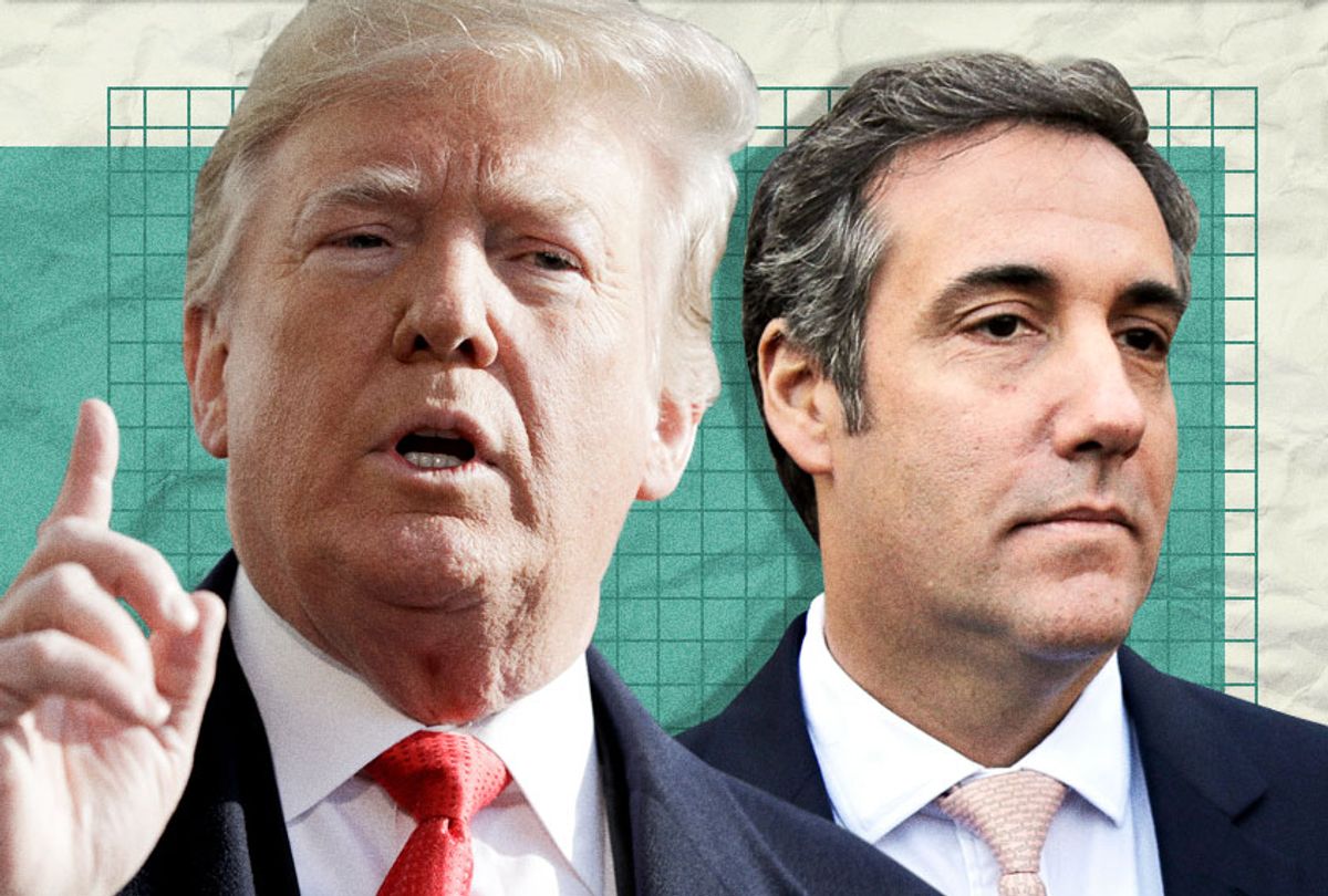 Donald Trump; Michael Cohen (AP/Getty/Salon)