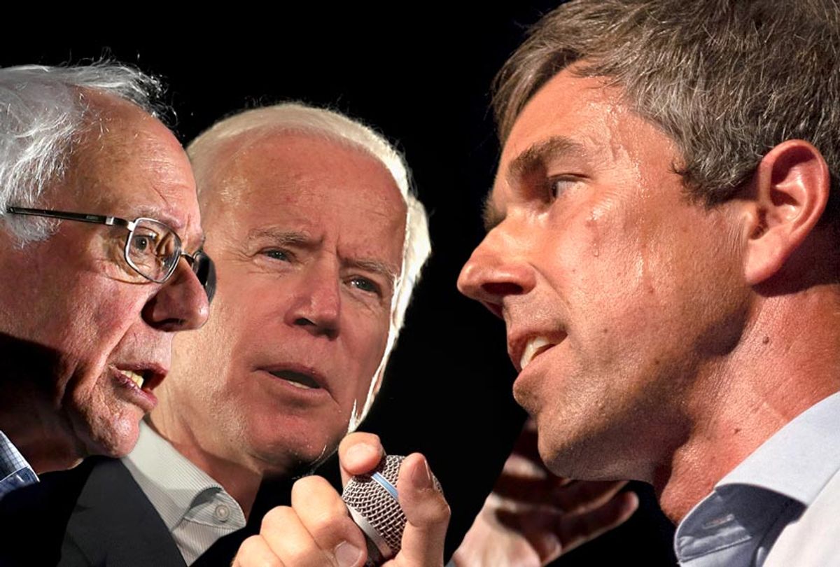 Bernie Sanders; Joe Biden; Beto O'Rourke (Getty/Salon)