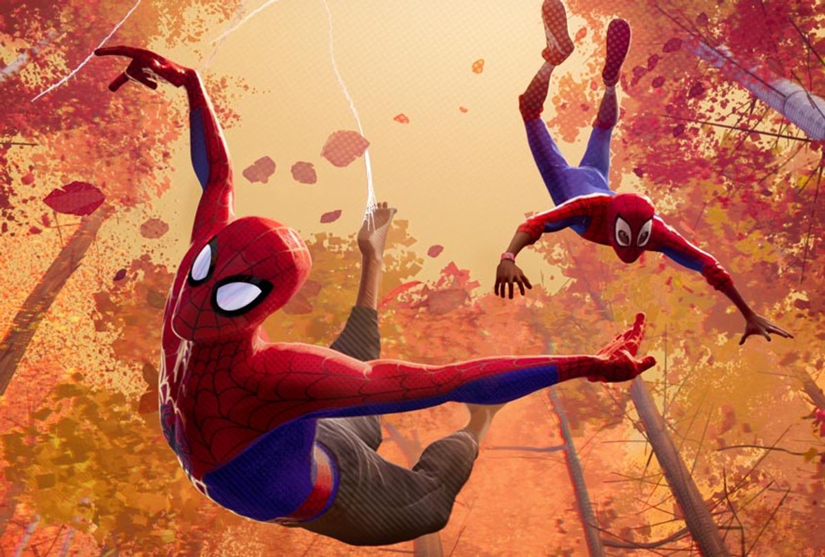 Peter Parker and Miles Morales in "Spider-Man: Into the Spider-Verse" (Sony Pictures Animation)