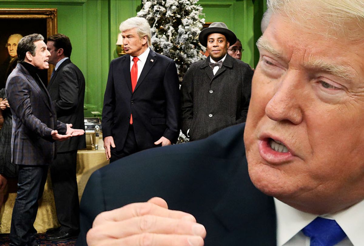 Donald Trump; SNL "It's A Wonderful Trump" (Getty/NBC/Will Heath/Salon)