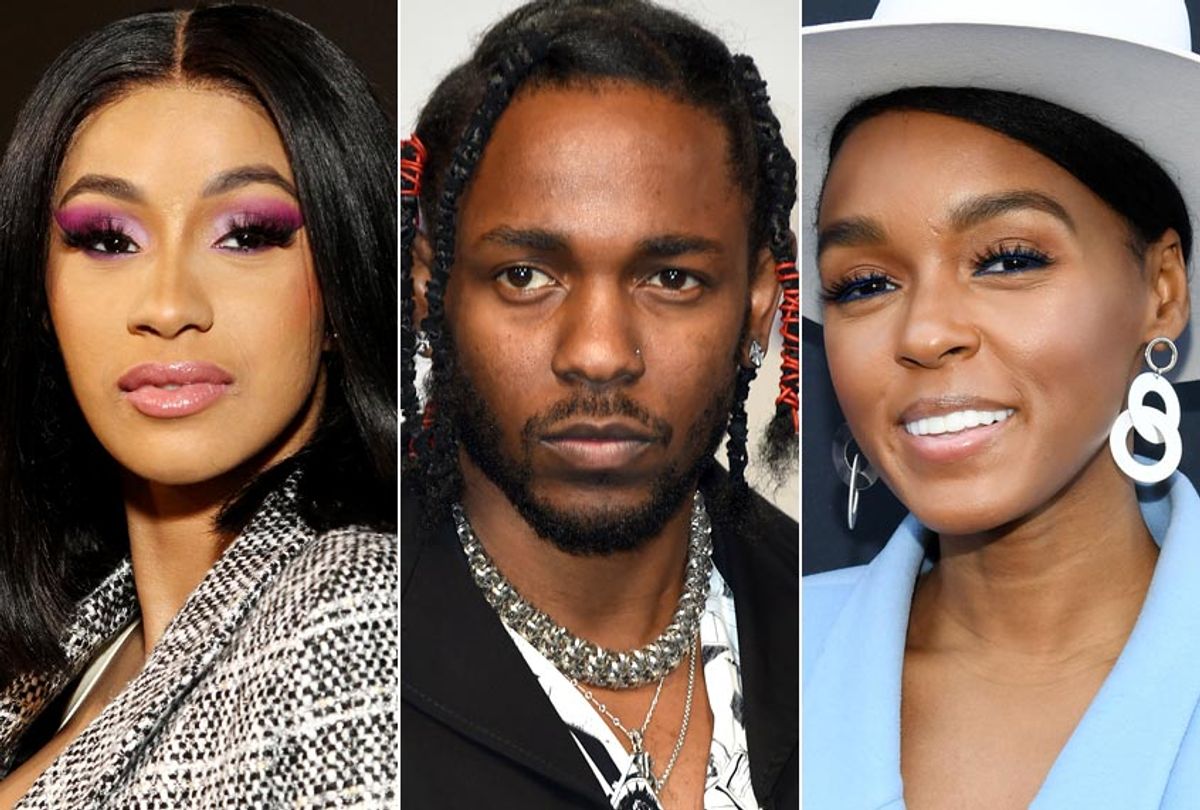 Cardi B; Kendrick Lamar; Janelle Monae (AP/Getty)