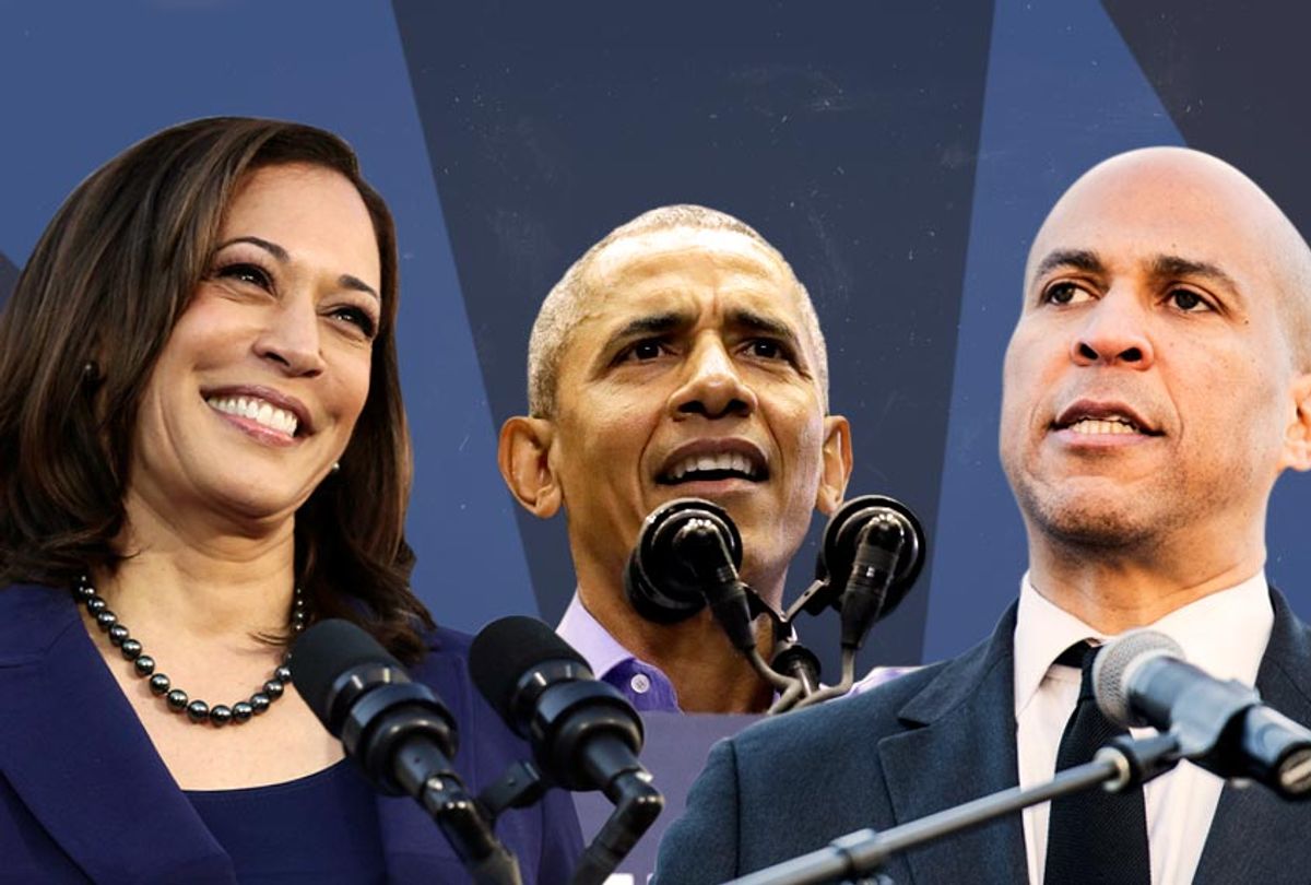 Kamala Harris; Barack Obama; Cory Booker (AP/Getty/Salon)