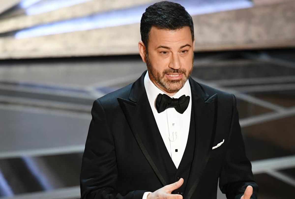 Host Jimmy Kimmel speaks onstage during the 90th Annual Academy Awards on March 4, 2018 in Hollywood, California. (Getty/Kevin Winter)