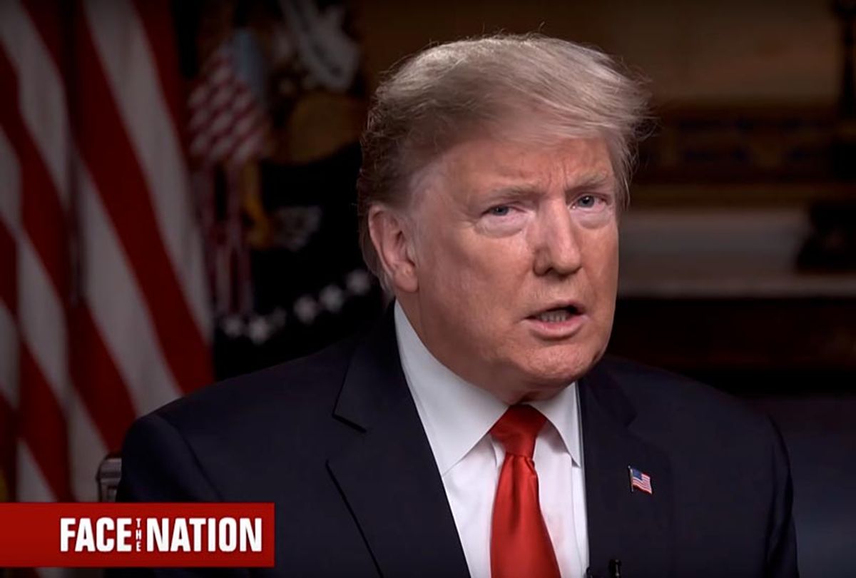 "Face the Nation" moderator Margaret Brennan interviews President Donald Trump (YouTube/Face the Nation)