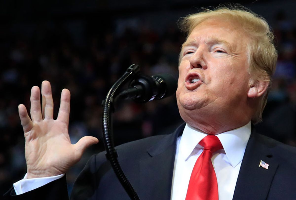 Donald Trump speaks at a campaign rally in Grand Rapids, Mich., Thursday, March 28, 2019. (AP/Manuel Balce Ceneta)