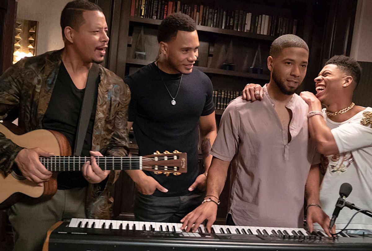 Terrence Howard, Trai Byers, Jussie Smollett and Bryshere Y. Gray in "Empire" (Chuck Hodes/FOX.)