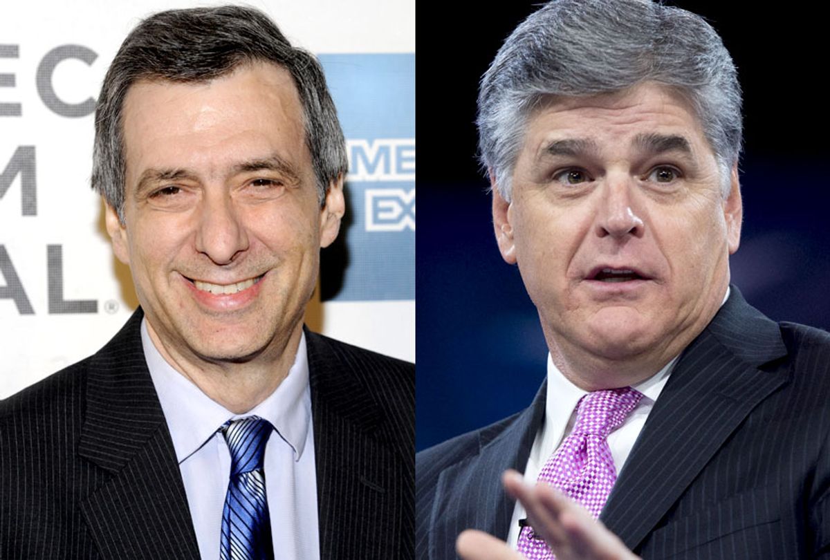 Howard Kurtz; Sean Hannity (AP/Evan Agostini/Getty/Saul Loeb)