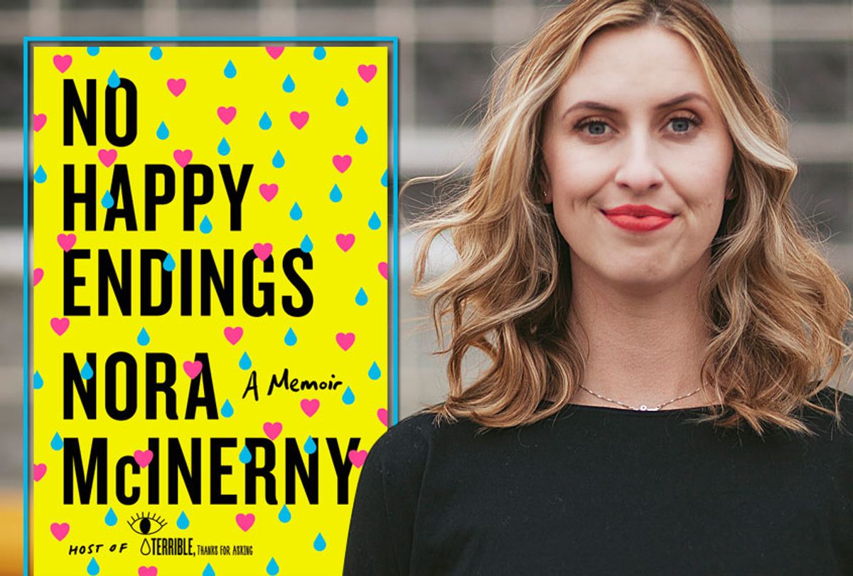 "No Happy Endings: A Memoir" by Nora McInerny Purmort (Dey Street Books/Brandon Werth)