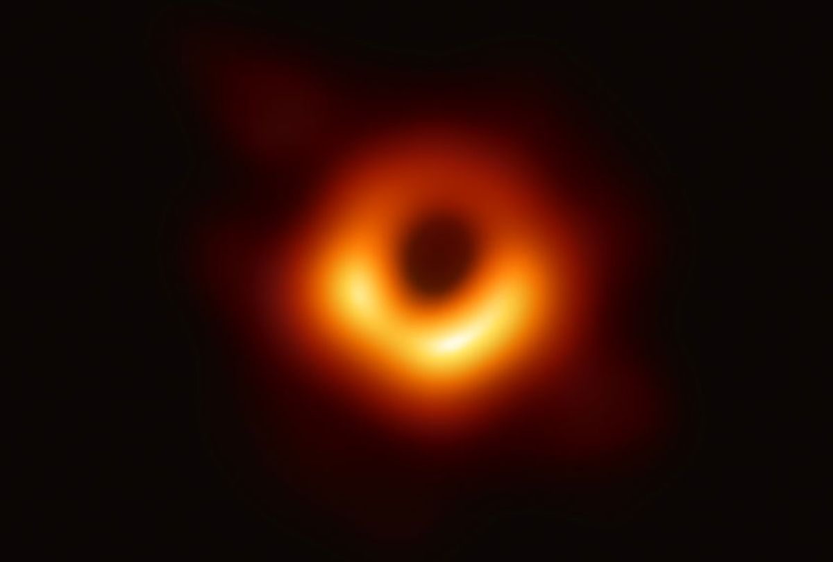 The first image of a black hole. (The Event Horizon Telescope Collaboration et al.)